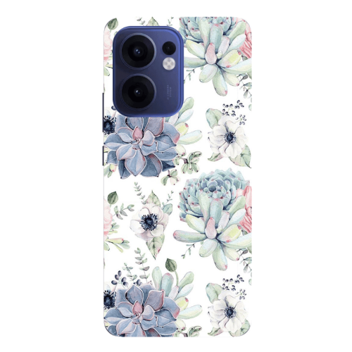 Oppo Reno13 FS Flower 56 Transparent Silicone TPU Θήκη